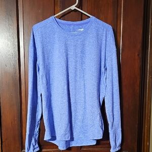 Avia Lavender Heather Long Sleeve Shirt, Reflective Cuff, Thumb Holes